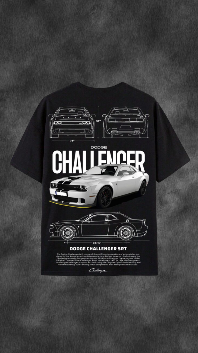 Drive Power Dodge Graphic Oversized T-Shirt