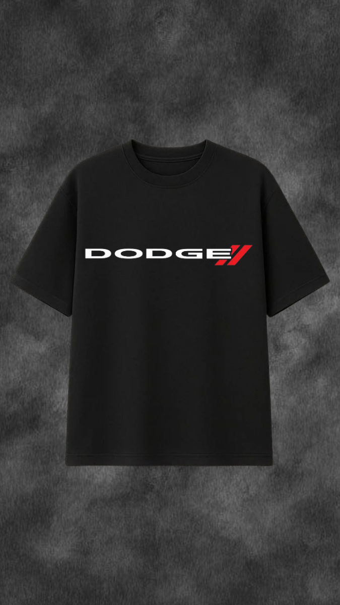 Drive Power Dodge Graphic Oversized T-Shirt